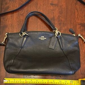 Coach Leather Bag - convertible strap, soft leather, really good condition